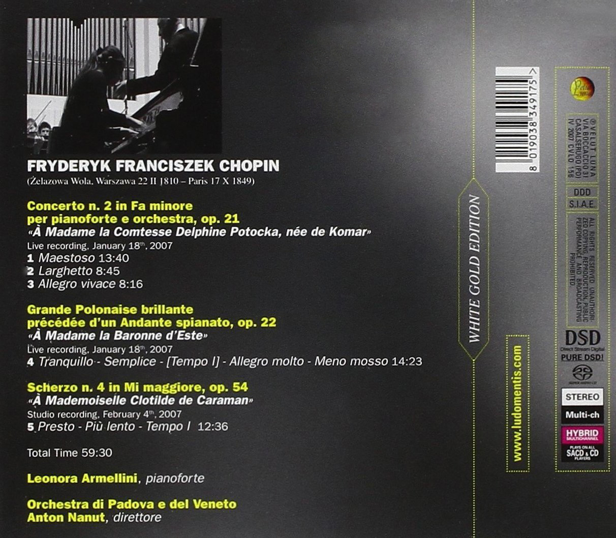 Leonora Armellini Discography_Chopin Velut Luna back